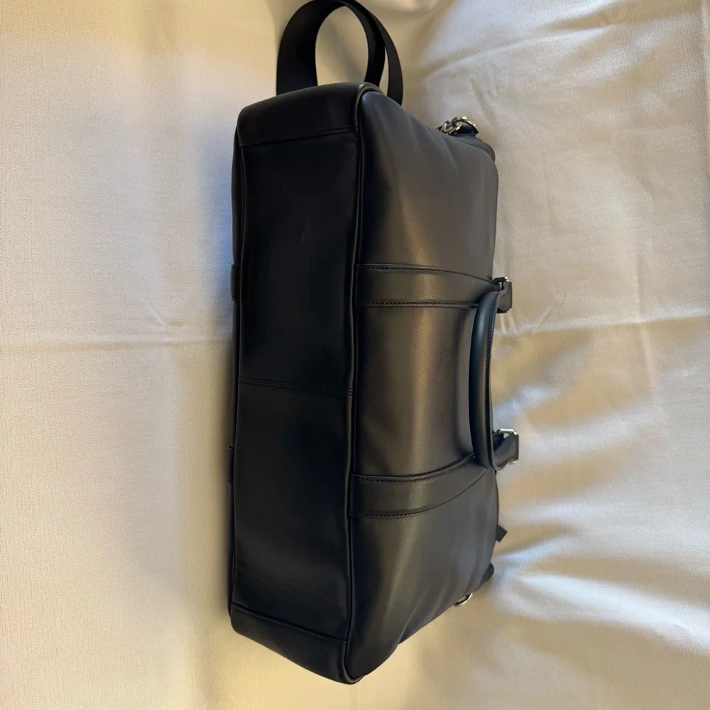 Black Coach Metropolitan Leather Tote f71718 Unisex